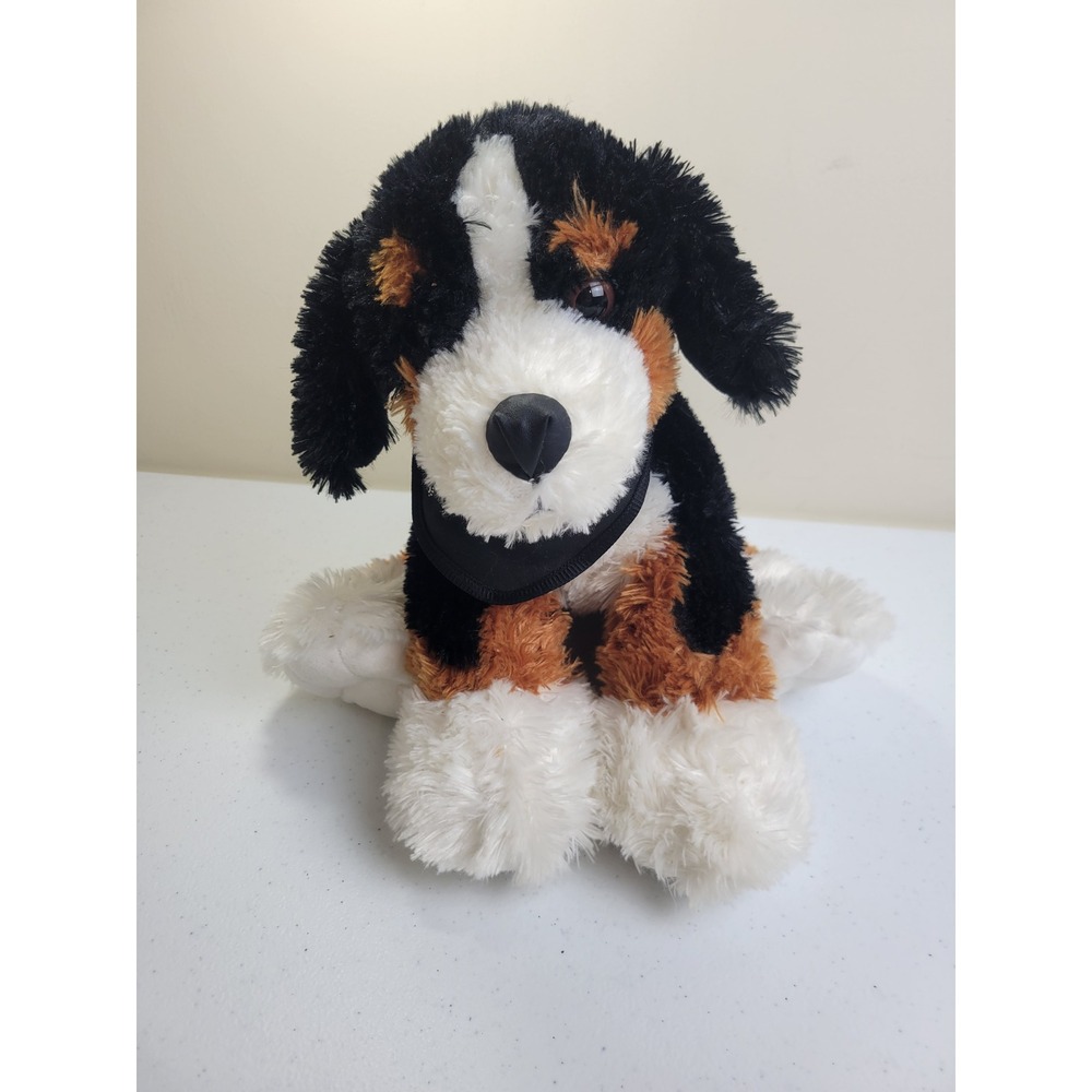 Jaag Plush Dog Scheels 2015 Bernese Mountain Puppy Stuffed Animal Tri-Color 10in